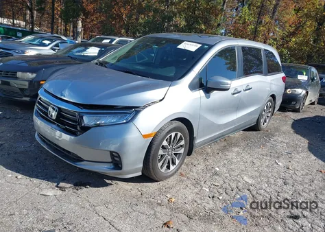 2021 Honda Odyssey Ex-L from USA, damaged, VIN 5FNRL6H73MB020298
